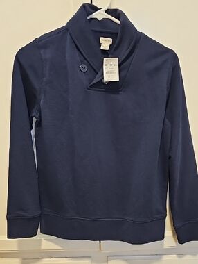 Moving Sale! Crewcuts Boys Navy Turtleneck Button-Detail Sweater